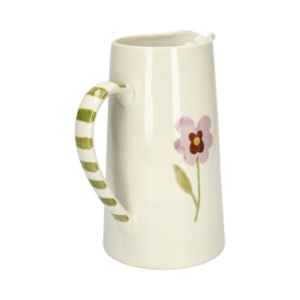 Kan, steengoed, viooltjes, 1,75 liter