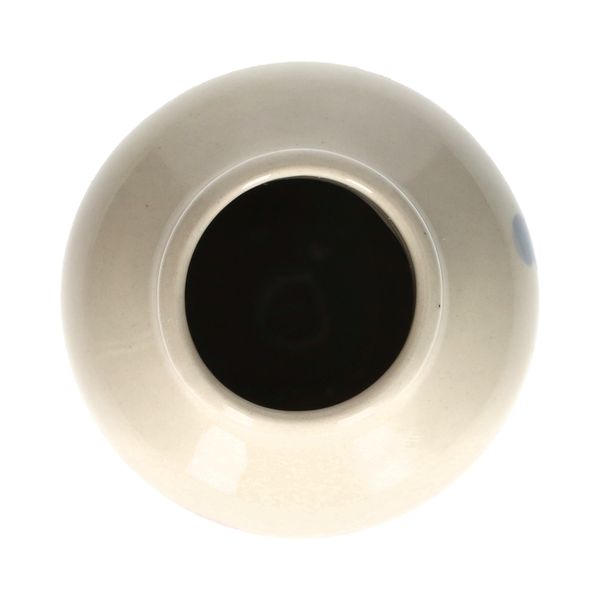 Vases, grès, peints à la main, violette, muscari, pâquerette,  Ø6 x 12,5 cm, lot de 3