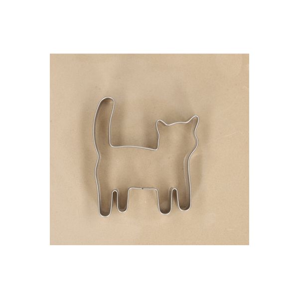 Emporte-pièce chat, inox recyclé