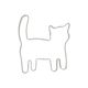 Emporte-pièce chat, inox recyclé
