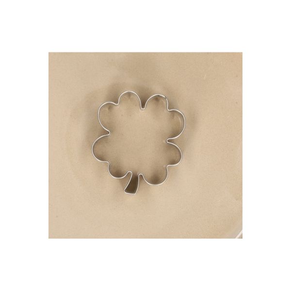 Emporte-pièce trèfle, inox recyclé