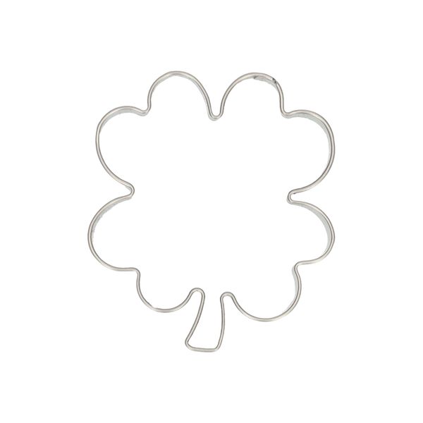 Emporte-pièce trèfle, inox recyclé