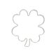 Emporte-pièce trèfle, inox recyclé