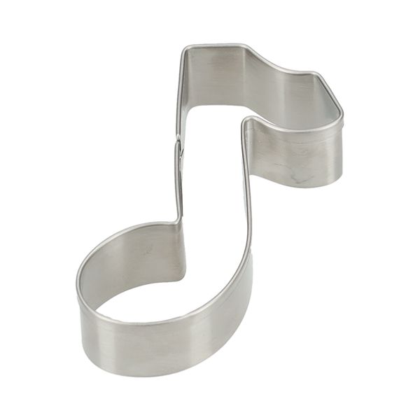 Uitsteekvorm muzieknoot, recycled rvs