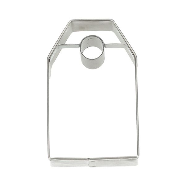 Uitsteekvorm hangtag, recycled rvs