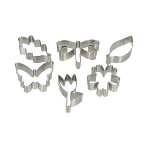 Emporte-pièces nature, inox recyclé, lot de 6