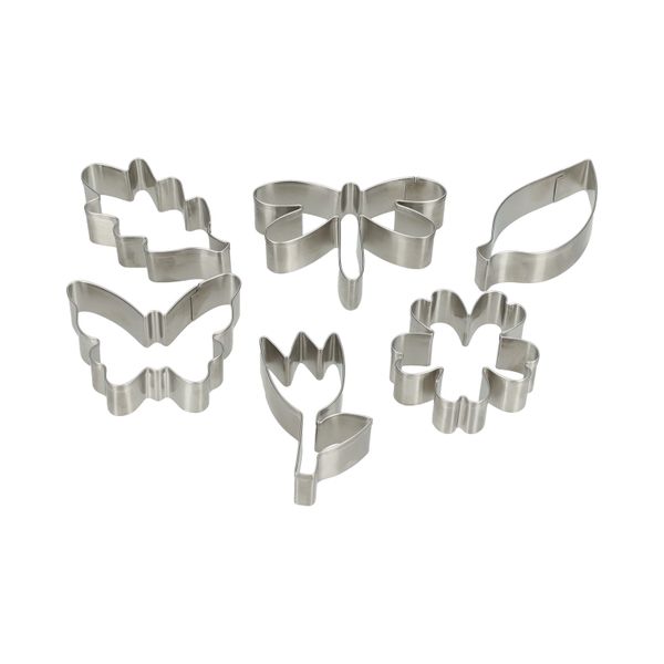 Emporte-pièces nature, inox recyclé, lot de 6