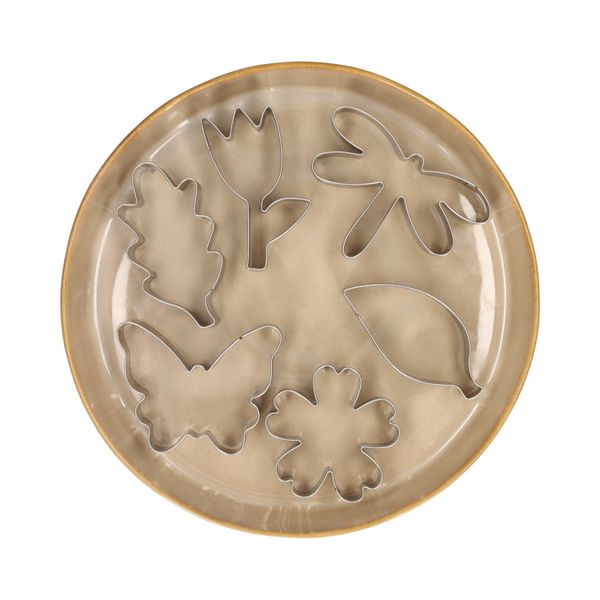 Emporte-pièces nature, inox recyclé, lot de 6