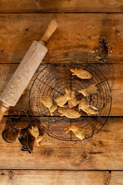 Uitsteekvormen voor Pasen, gerecycled rvs, set van 6