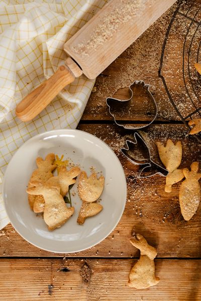 Uitsteekvormen voor Pasen, gerecycled rvs, set van 6