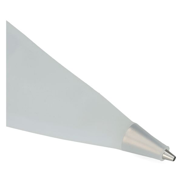 Circular mouth nozzles, stainless steel, set of 5