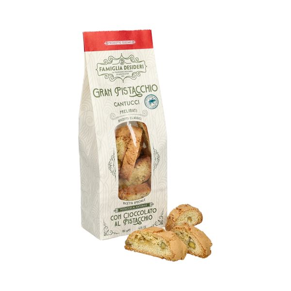Cantuccini pistacchio cioccolato, 180 gram