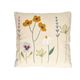 Kussen, bio-katoen, lentebloemen, 50 x 50 cm