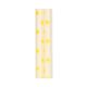 Bougies de table ornées de fleurs jaunes, 25 cm, lot de 2