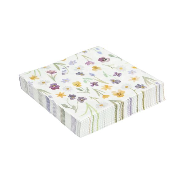 Servetten, papier, lentebloem, 33 x33 cm