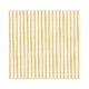 Serviettes de table, papier, rayure jaune, 33 x 33 cm