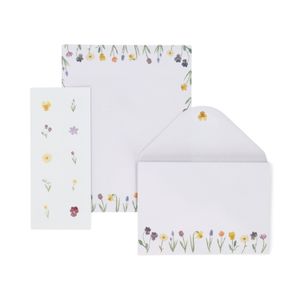 Briefpapier set, papier, bloemen