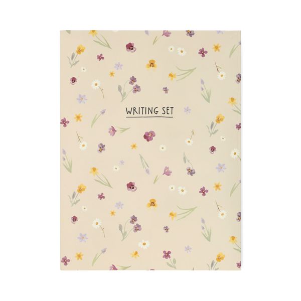 Briefpapier set, papier, bloemen