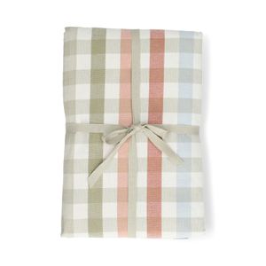 Nappe, coton bio GOTS, carreaux multicolores, 145 x 180 cm