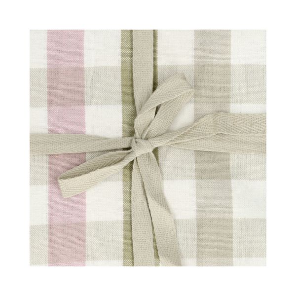 Nappe, coton bio GOTS, carreaux multicolores, 145 x 250 cm