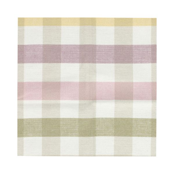Servet, GOTS bio-katoen, vrolijke ruit, 40 x 40 cm