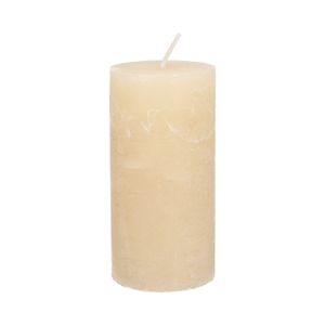Stumpenkerze, sandfarben, Ø6 x 12 cm Stumpenkerze, sandfarben, Ø6 x 12 cm