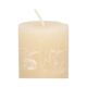 Bougie bloc, sable, Ø6 X 12 cm