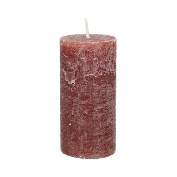 Bougie bloc, moka, Ø6 x 12 cm