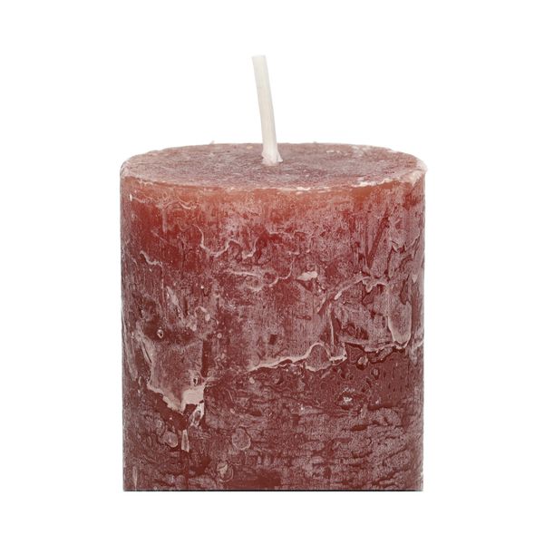 Bougie bloc, moka, Ø6 x 12 cm