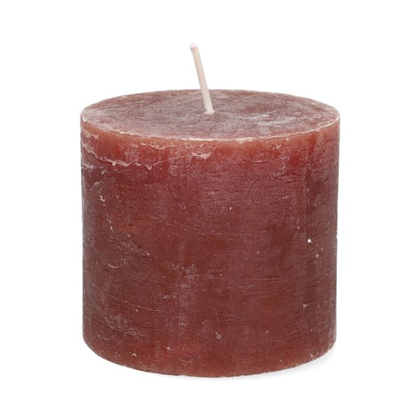 Bougie bloc, moka, Ø10 x 9 cm
