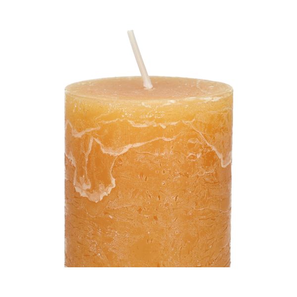 Bougie bloc, curry, Ø6 x 12 cm