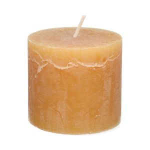 Bougie bloc, curry, Ø10 x 9 cm