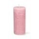 Bougie bloc, vieux rose, Ø7 x 15 cm
