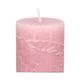 Bougie bloc, vieux rose, Ø7 x 15 cm