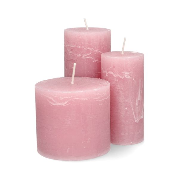 Stompkaars, oudroze, Ø10 x 9 cm