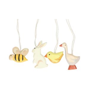 Anhänger, Holz, Tiere, 4 Stück Anhänger, Holz, Tiere, 4 Stück