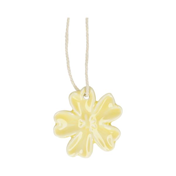 Hanger boterbloem, porselein, geel