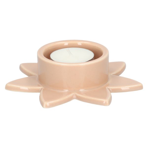 SUMTree Lot De 3 Bougeoirs Travertin Naturel – Élégants Chauffe-Plat Beige Marbre Design