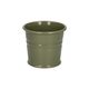 Bloempot, zink, olijfgroen, Ø7 cm