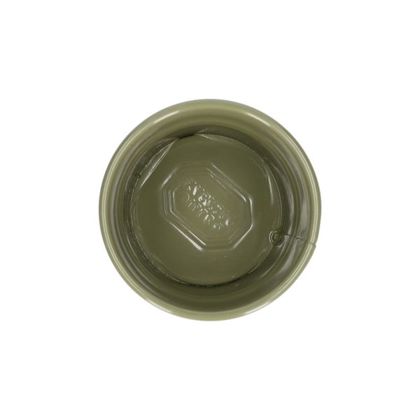 Bloempot, zink, olijfgroen, Ø7 cm
