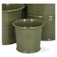 Blumentopf, Zink, olivgrün, Ø7 cm