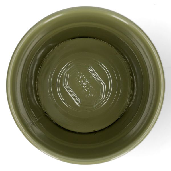 Blumentopf, Zink, olivgrün, Ø11 cm