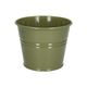 Bloempot, zink, olijfgroen, Ø14,5 cm
