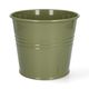 Bloempot, zink, olijfgroen, Ø17 cm