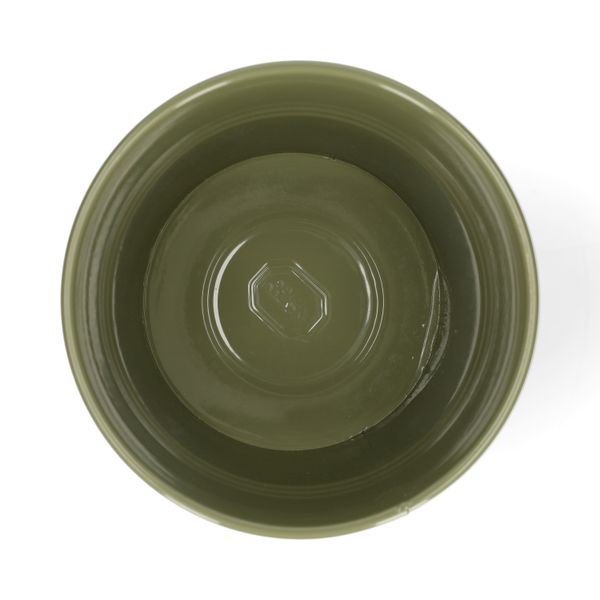 Bloempot, zink, olijfgroen, Ø17 cm