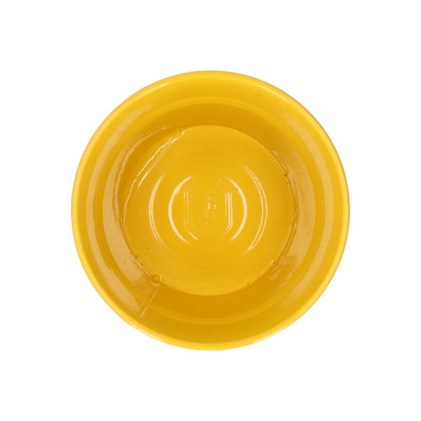Blumentopf, Zink, ginstergelb, Ø14,5 cm
