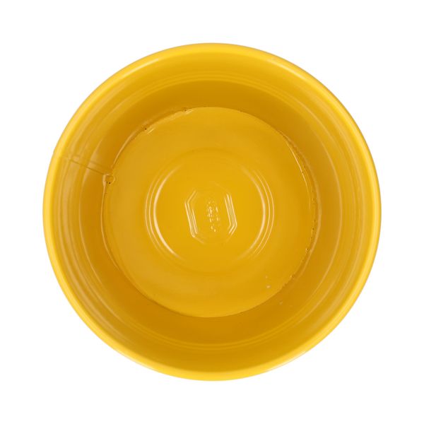 Blumentopf, Zink, ginstergelb, Ø17 cm