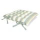 Stuhlkissen, Bio-Baumwolle, grün gestreift, 40 x40 cm