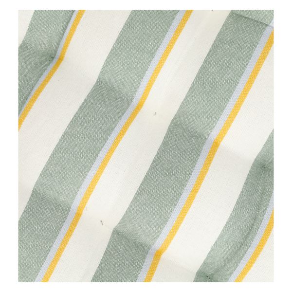 Stuhlkissen, Bio-Baumwolle, grün gestreift, 40 x40 cm