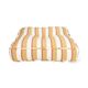 Sitzmatratze, Bio-Baumwolle, ockerfarbene Streife, 50 x 50 cm